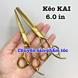 ✅Kai Kéo Cắt Tóc Cao Cấp 6.0 Inch Màu Vàng Thép Nhật S440C Độ Cứng Trên 62HRC Chất Liệu Bền Đẹp