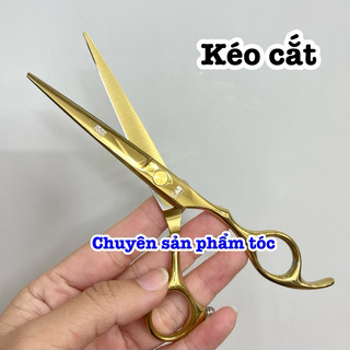 ✅Kai Kéo Cắt Tóc Cao Cấp 6.0 Inch Màu Vàng Thép Nhật S440C Độ Cứng Trên 62HRC Chất Liệu Bền Đẹp