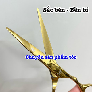 ✅Kai Kéo Cắt Tóc Cao Cấp 6.0 Inch Màu Vàng Thép Nhật S440C Độ Cứng Trên 62HRC Chất Liệu Bền Đẹp