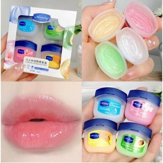  Set 4 Son Dưỡng Môi Chống Nứt Nẻ Giúp Dưỡng Ẩm Cao Cấp Son Dưỡng Môi Vaseline Dưỡng ẩm Ngăn Ngừa Nứt 