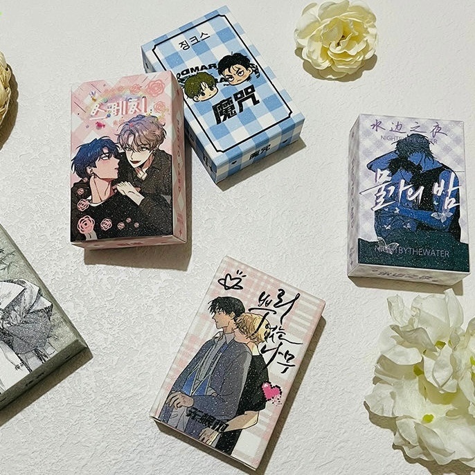 Hộp ảnh lomo Jinx Low Tide Checkmate Dạ Ký Thiên quan Anastasia Sketch Korean Comics card manhwa boy