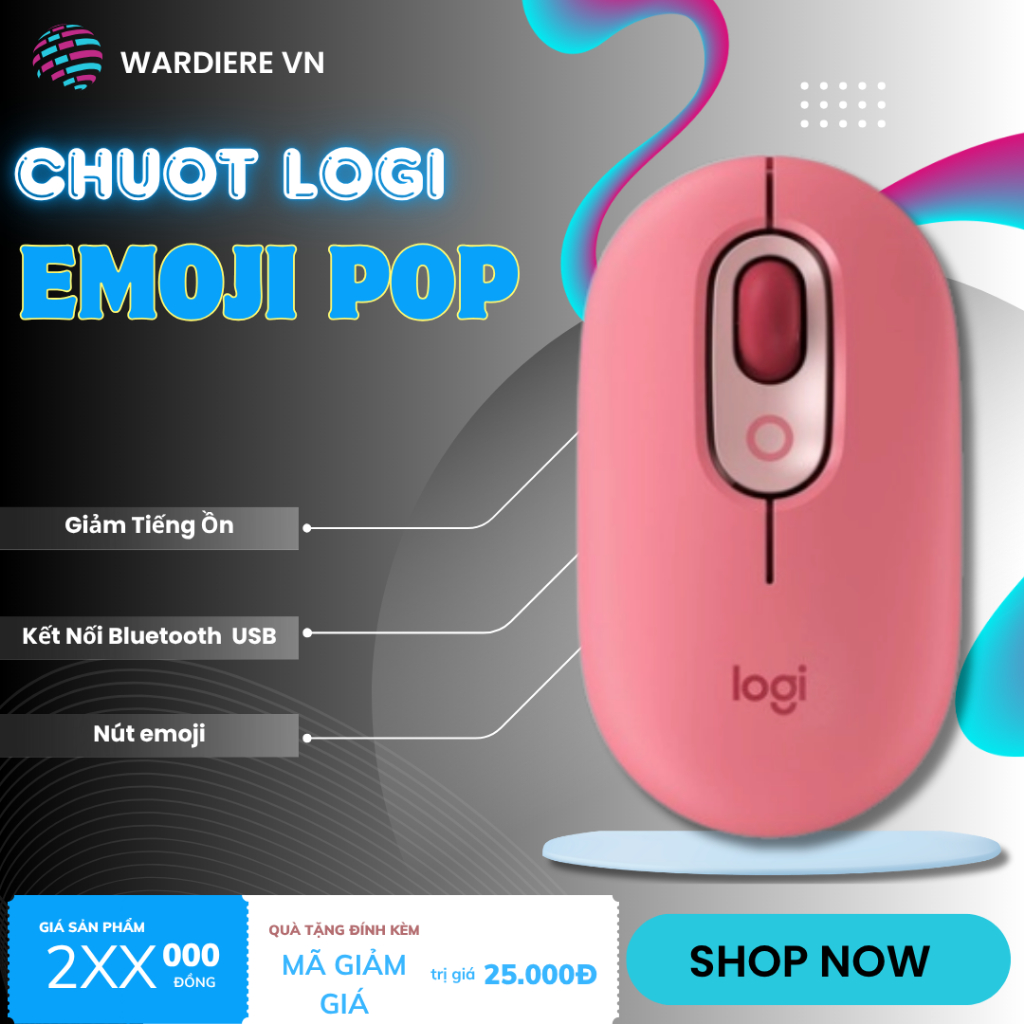 Chuột Bluetooth Mini Emoji POP , Không Dây Mini Emoji tùy chỉnh, SilentTouch giảm ồn hàng OEM.