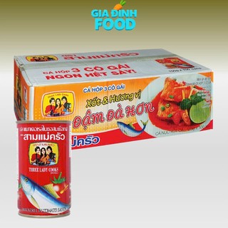  THÙNG 10 LỐC  100 HỘP  Cá mòi nắp giật 3 Cô Gái hộp 155g  vị đậm đà  