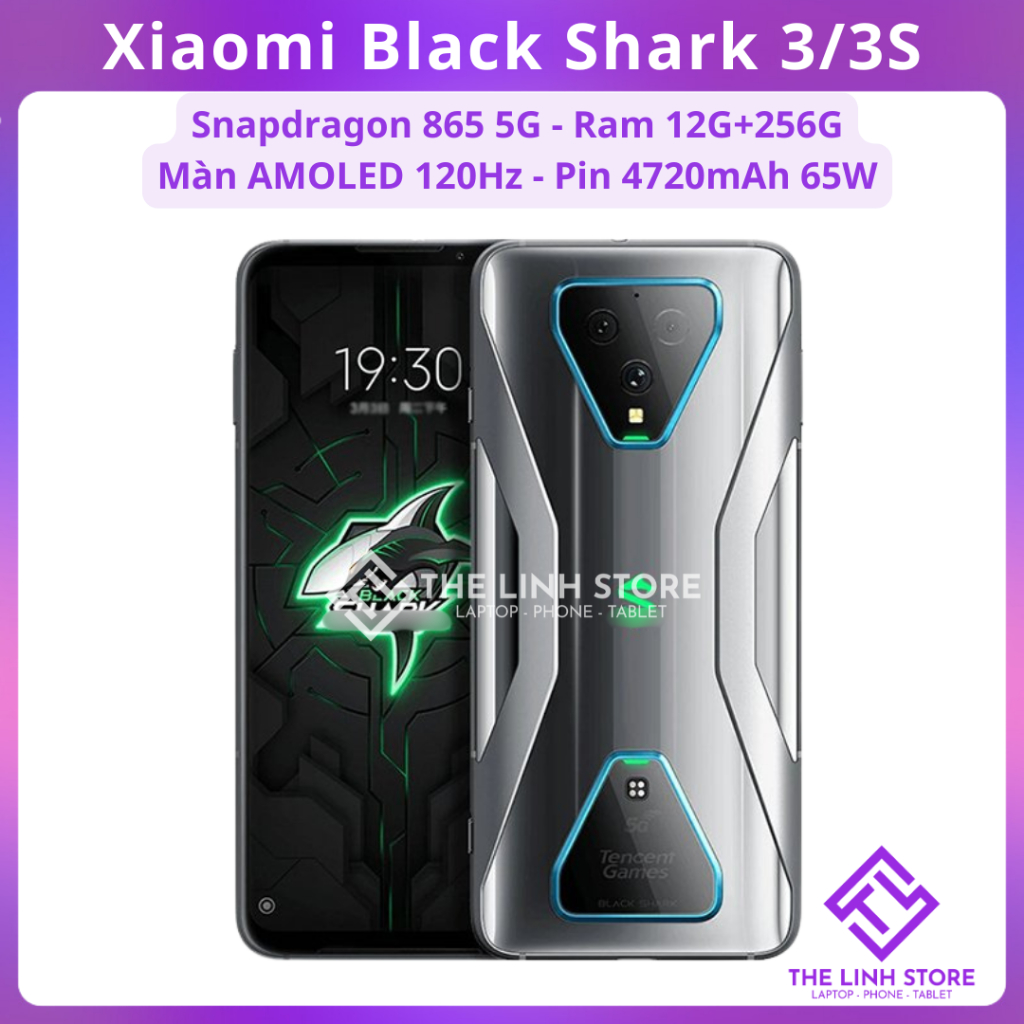 Điện thoại Xiaomi Black Shark 3/3S (SPX) - Snapdragon 865 5G màn AMOLED 120Hz