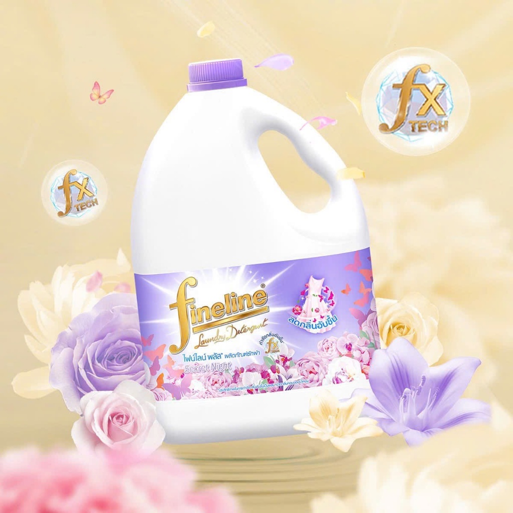 NƯỚC GIẶT XẢ FINELINE PLUS phù hợp Đồ phơi trong nhà/ Giặt ban đêm 2800ML - 300ML