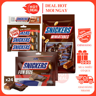 [ĐỦ VỊ] Thanh Kẹo Socola Snickers Chocolate Đen Hạnh Nhân/Bơ Đậu Phộng