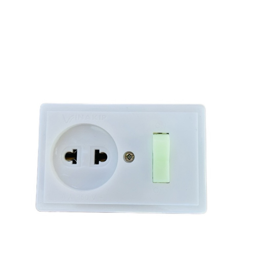 Ổ cắm liền công tắc Vinakip 6A/250V, 10A/250V