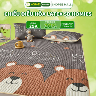  Chiếu điều hòa Latex 5D HOMIES Bedding & Décor Chiếu 5d vải Tencel Mát Lạnh mẫu mới 2025 
