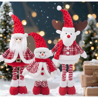  Gấu Bông Rút Chân Trang Trí Giáng Sinh Hình Ông Già Noel Người Tuyết Chú Tuần Lộc Quà Tặng Và Trang Trí Giáng Sinh 