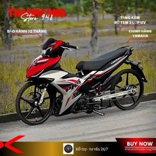 Dàn áo Exciter 150 Đỏ Đen Bạc Tem Y15ZR | Hàng Chính Hãng chuẩn đời 2015–2023 | Tặng Tem + Baga + Sticker