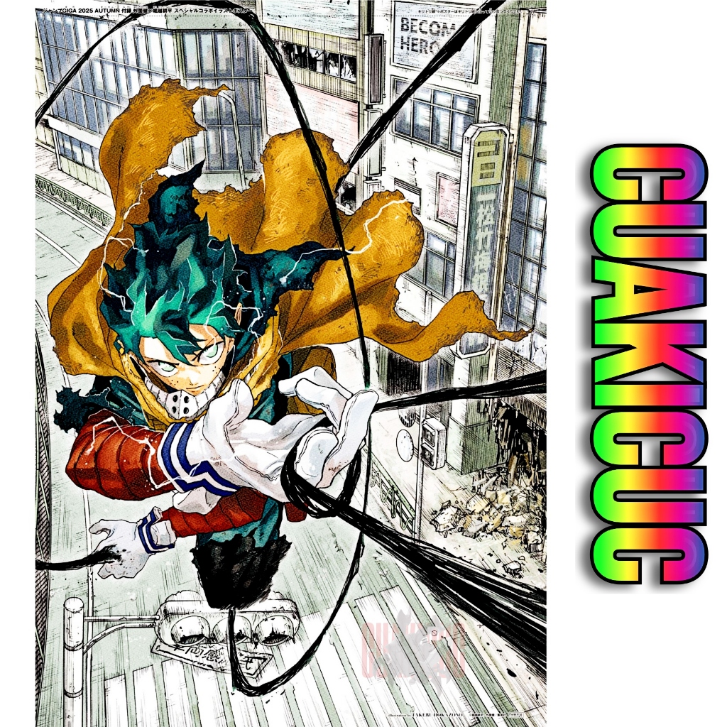 [HÀNG SẴN/CHÍNH HÃNG] Poster My Hero Academia Jump Giga 2025 - Đồ Trưng Bày - Special Collaboration 