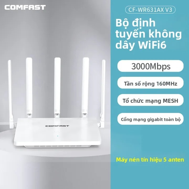 [HÀNG TRƯNG BÀY - MỚI 99%] Bộ phát WIFI 6 AX5400 AX3000 băng tần kép tốc độ 5400Mbps 3000Mps
