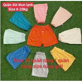 [A95 - Sale, quần lẻ size] Combo 5 Quần Đùi Thun Lạnh Cho Bé Không Họa Tiết, Nhiều Mầu