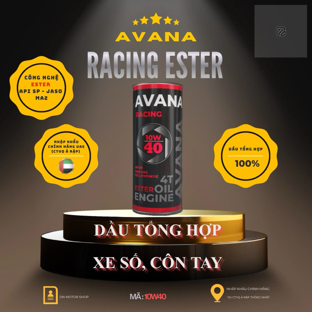 Nhớt xe số & côn tay Avana Racing Ester Nhập Khẩu UAE (Tặng Phễu)