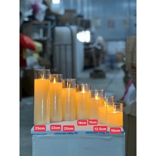   Nến Điện Tử Cốc Mika Nến Nhựa Trơn Trang Trí Sự Kiện Gia Tiên Decor Studio Nhà Hàng Nhà Cửa 