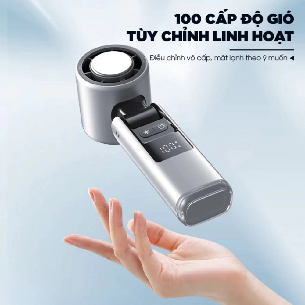 QUẠT CẦM TAY SÒ LẠNH K801 2026 – 100 CẤP ĐỘ GIÓ, LÀM MÁT NHANH, PIN TRÂU, MÀN HÌNH THÔNG MINH – HomeEase – Đồ Nhà Xịn | BigBuy360 - bigbuy360.vn