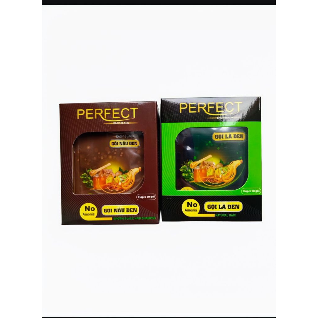 5 GÓI GỘI ĐEN/NÂU THẢO DƯỢC PERFECT