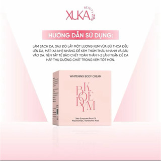  Kem Body K.EM Xuka Beauty 250G - Kem dưỡng trắng cấp ẩm hỗ trợ chống nắng cho da body 