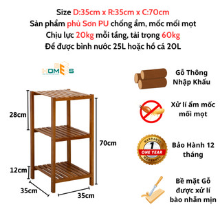 Kệ tab đầu giường Behomes 3 tầng