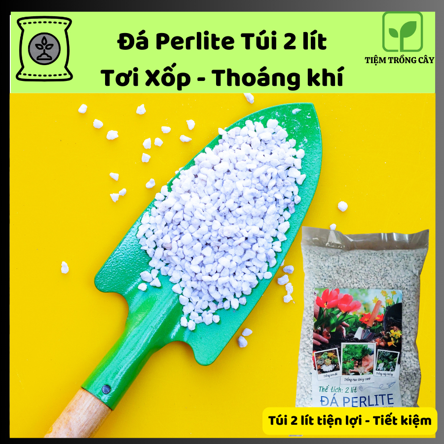 Đá Perlite Trồng Cây Túi 2 Lít – Tơi Xốp, Thoát Nước Tốt – Tiệm Trồng Cây