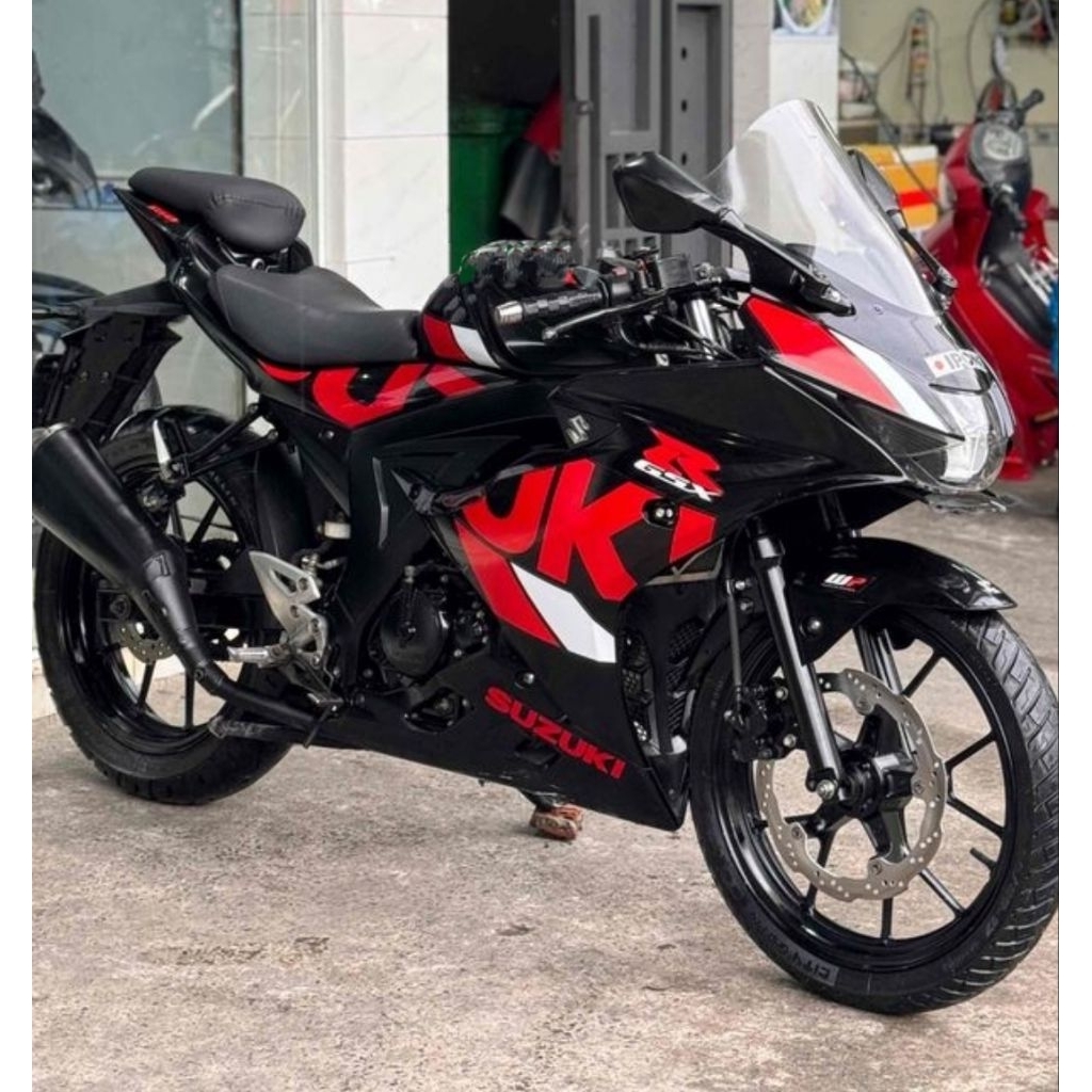 Tem Moto Gsx 150R Đỏ Đen - Tem Chuẩn Đẹp