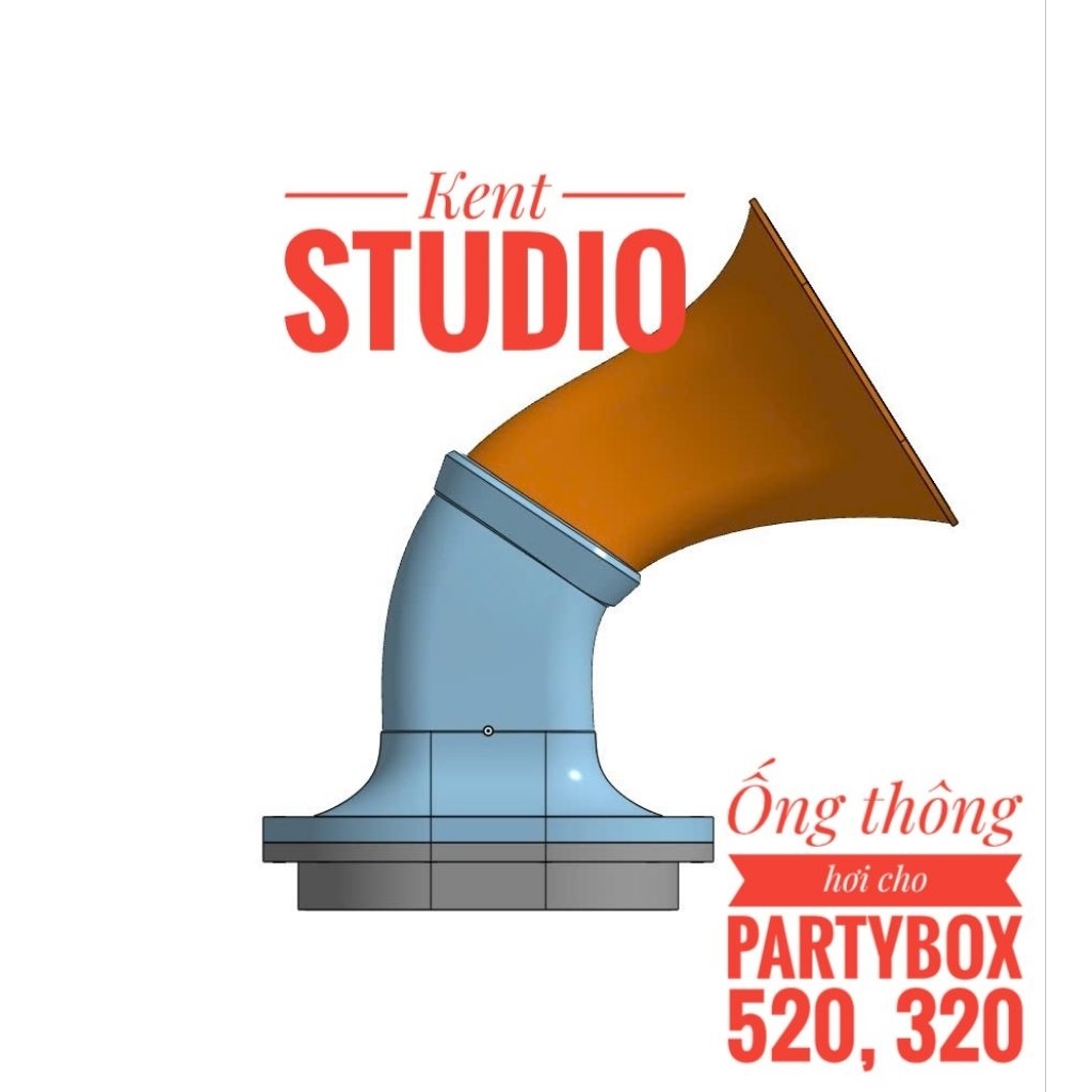 Ống thông hơi cho partybox 520,320 theo tỉ lệ 1:1 tính chỉnh