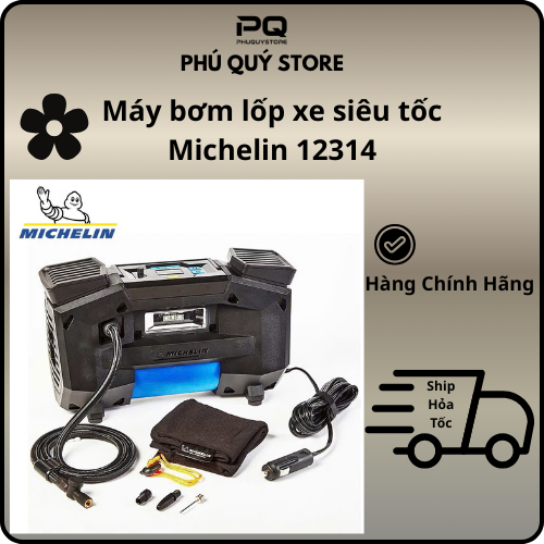 Máy bơm lốp xe siêu tốc Michelin 12314 Michelin Superfast 4X4/SUV Digital (DC12V)