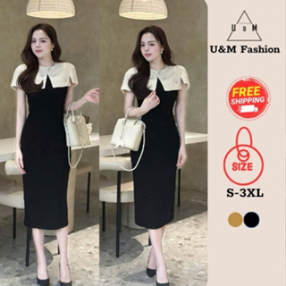  Váy đầm thiết kế dáng ốm bút chì cổ cách điệu đính đá thanh lịch sang trọng có Bigsize  V24  