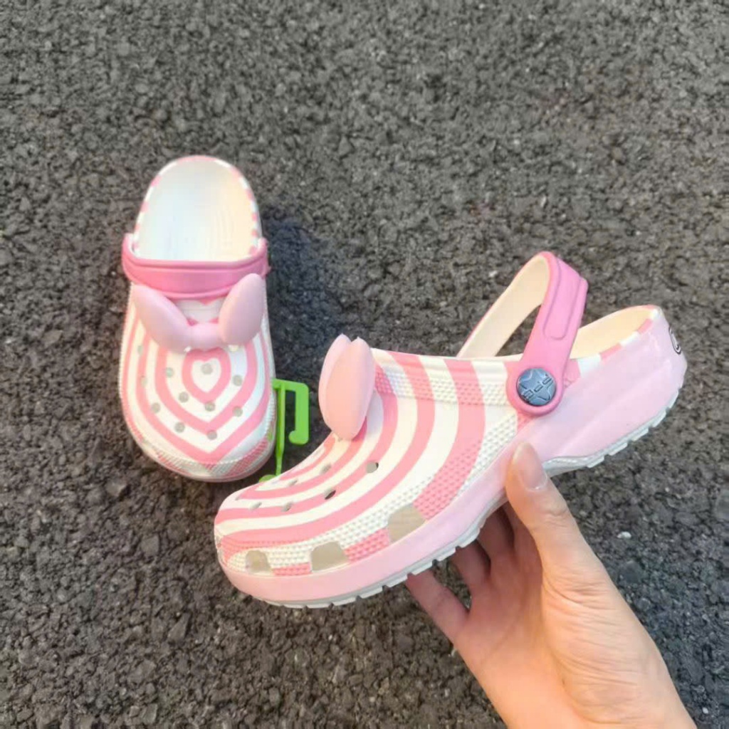 Dép nam nữ Crocs x the powerpuff girls vằn cực chất mang tiện lợi dễ thương