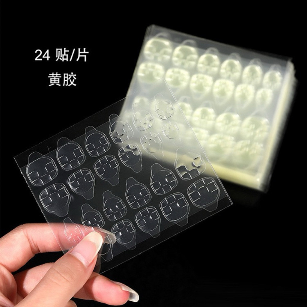 Miếng Dán Silicon mới ,Dán Móng  Úp ,Móng Giả ,1 miếng 24 ô