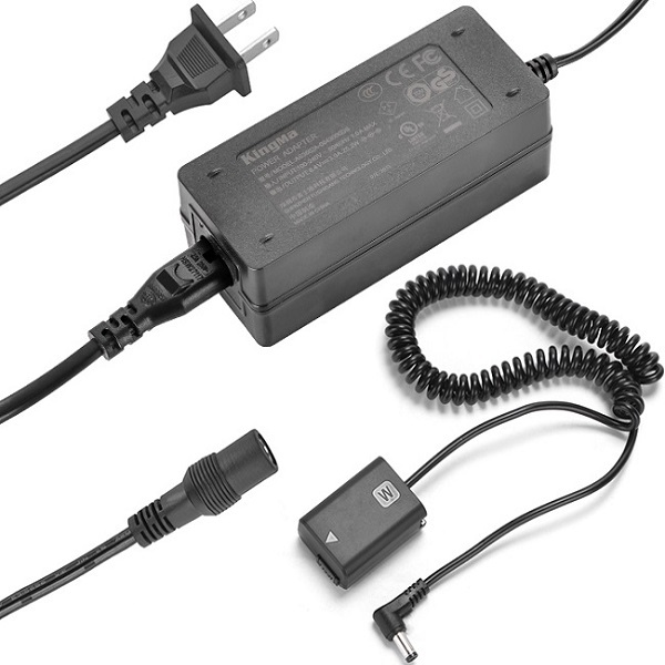 Pin ảo KingMa FW50 kèm Adapter cắm điện dùng cho máy ảnh Sony ZV-E10, A6000, A6400,...