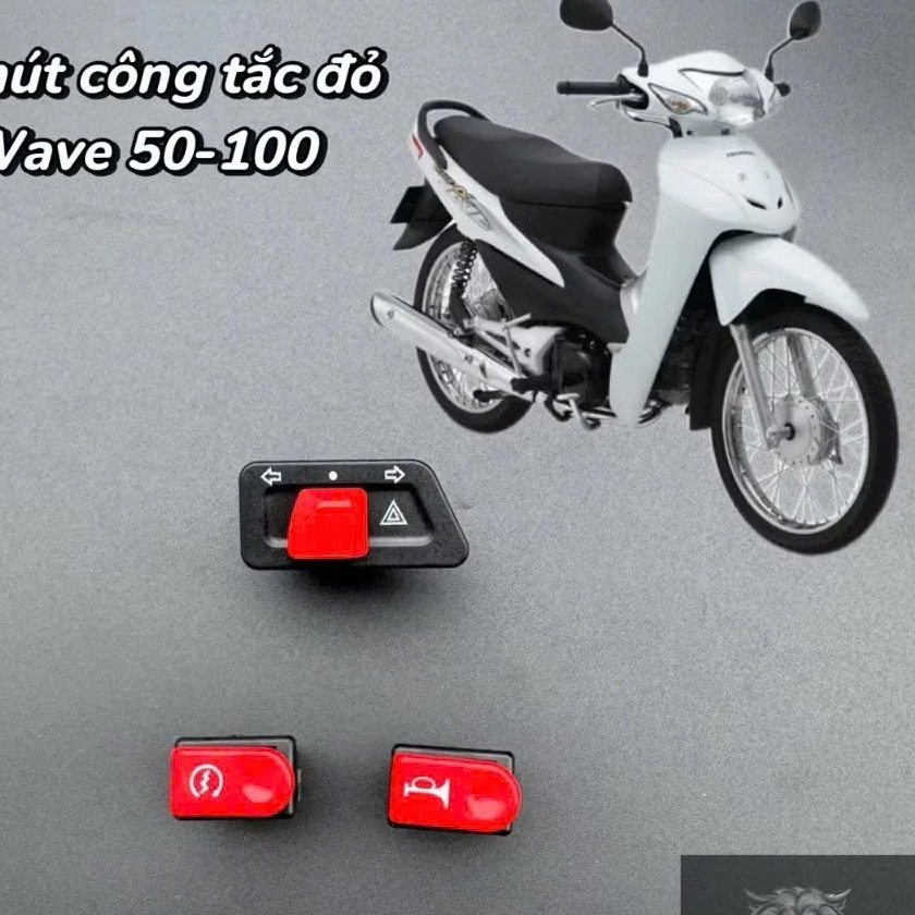Công tắc đỏ hazza cho Wave 50-100 hàng in chìm chất lượng Cao Cấp