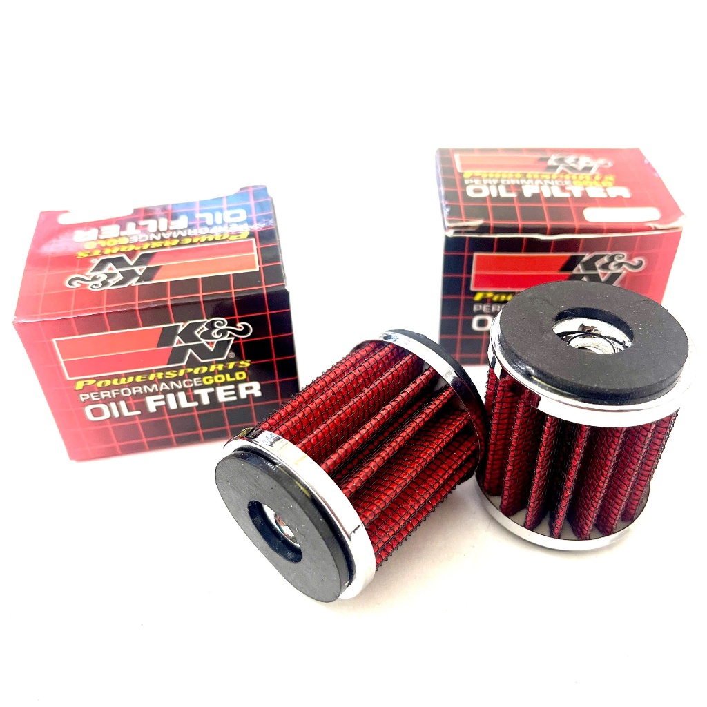 (Freeship) Lọc Nhớt Thép KN Exciter Các Đời Lưới Đỏ K&N EX135 2010 2011 EX150 EX155 Mã SL2