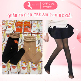  Quần tất 3D trẻ em cho bé gái đánh lừa thị giác size 3 đến 12 tuổi siêu dai TE01 
