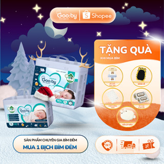  Tã bỉm quần Gooby Premium - Chuyên gia bỉm đêm chống trào đến 12h size M L XL XXL cho bé từ 6kg - 24kg 