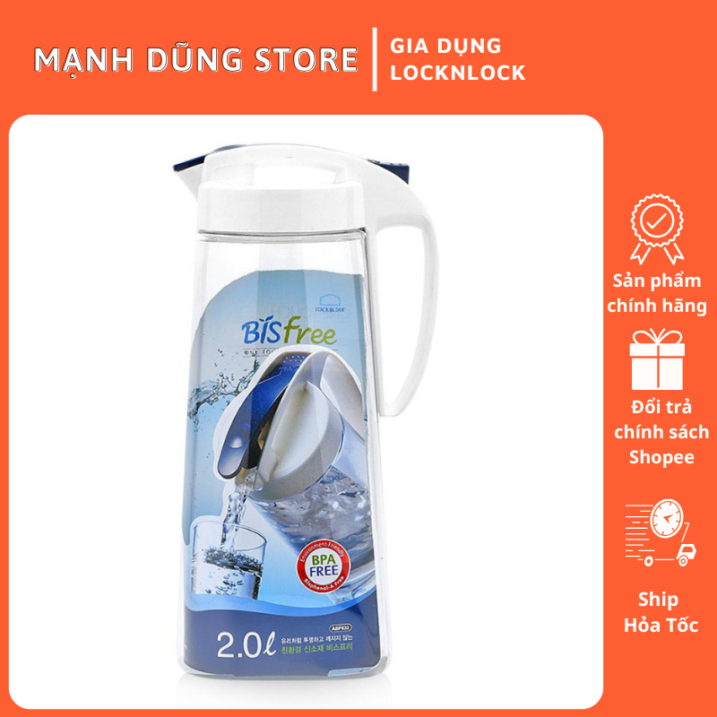 Bình Nước LocknLock ABF632 2L – Nắp One-Touch – Nhựa Tritan – Dễ Mang Theo