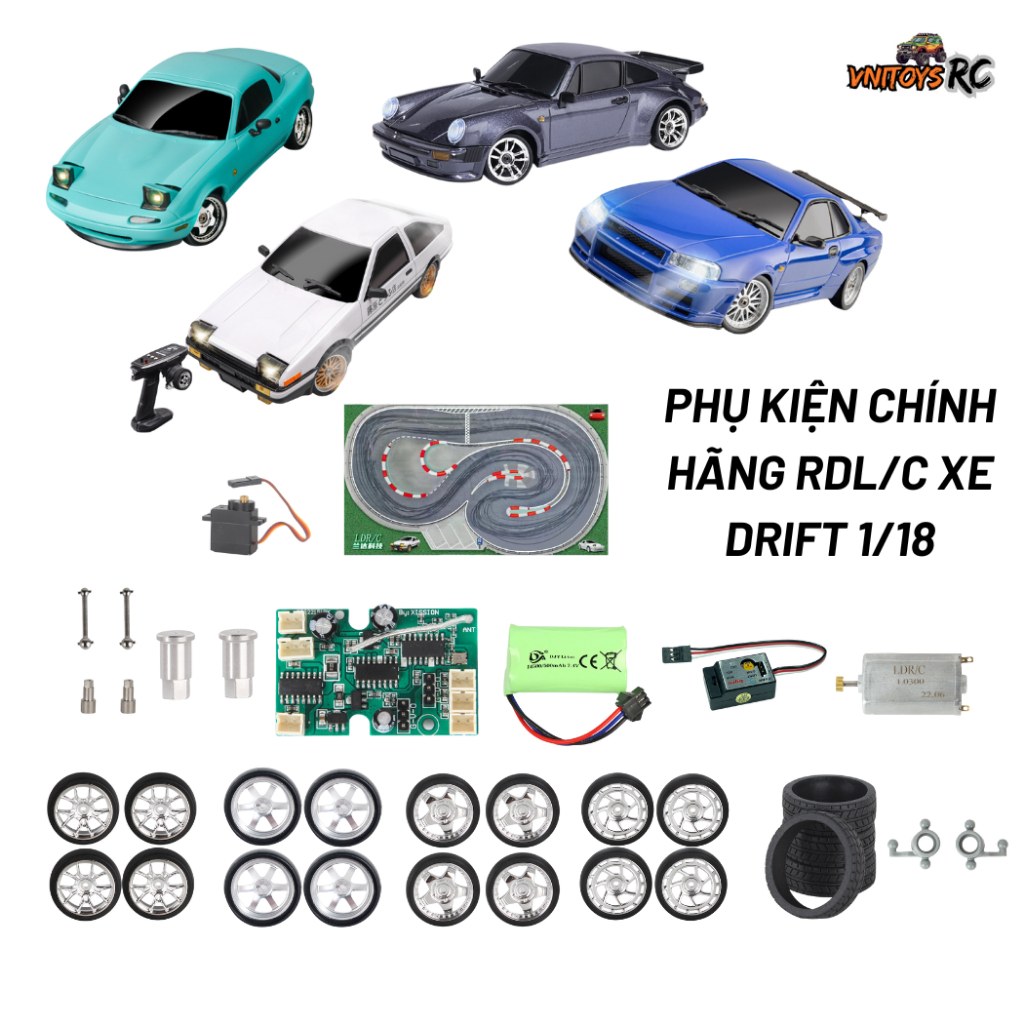 Phụ Kiện Xe LDRC 1/18 – LD1898, LD1899, LD1801, 1802, 1803, 1804 – Chính Hãng, Chất Lượng Cao