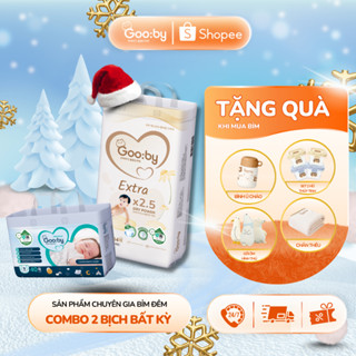   Kèm quà  Combo 2 bịch bỉm quần  ngày và đêm  Gooby siêu mỏng đủ size M,L,XL,XXL,XXXL 