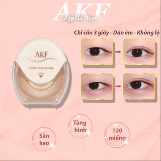  Dán mí AKF dán mắt 2 mí tàng hình tự nhiên thoáng khí chống mồ hôi bám dính kích mí trong suốt 