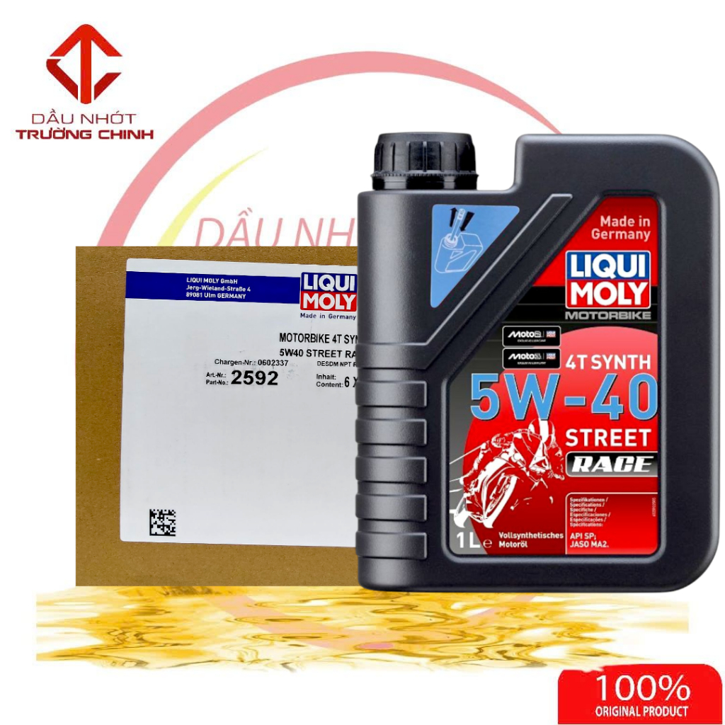 Thùng  Nhớt Liqui Moly 4T Synth Street Race 5W40 dành cho xe số và tay côn