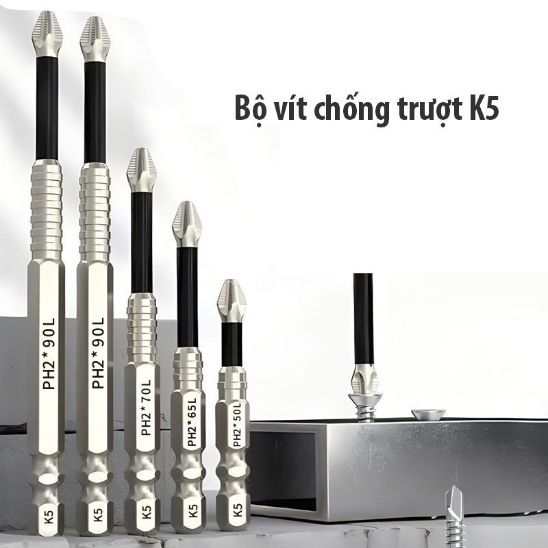 MŨI VÍT PH2 CHỐNG TRƯỢT K5 TỪ TÍNH MẠNH 6-9-15CM