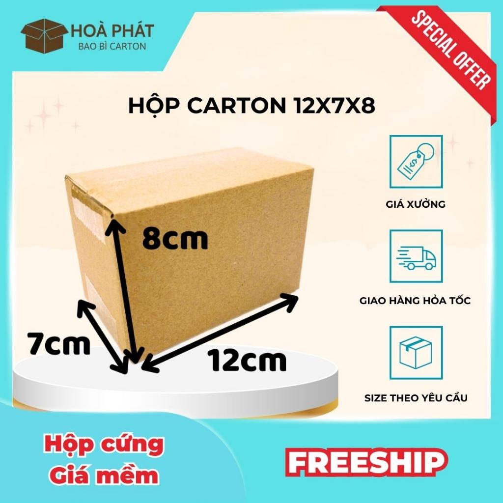 12x7x8 COMBO 100 Hộp Carton Đóng Hàng Giá Rẻ - Bao Bì Hoà Phát