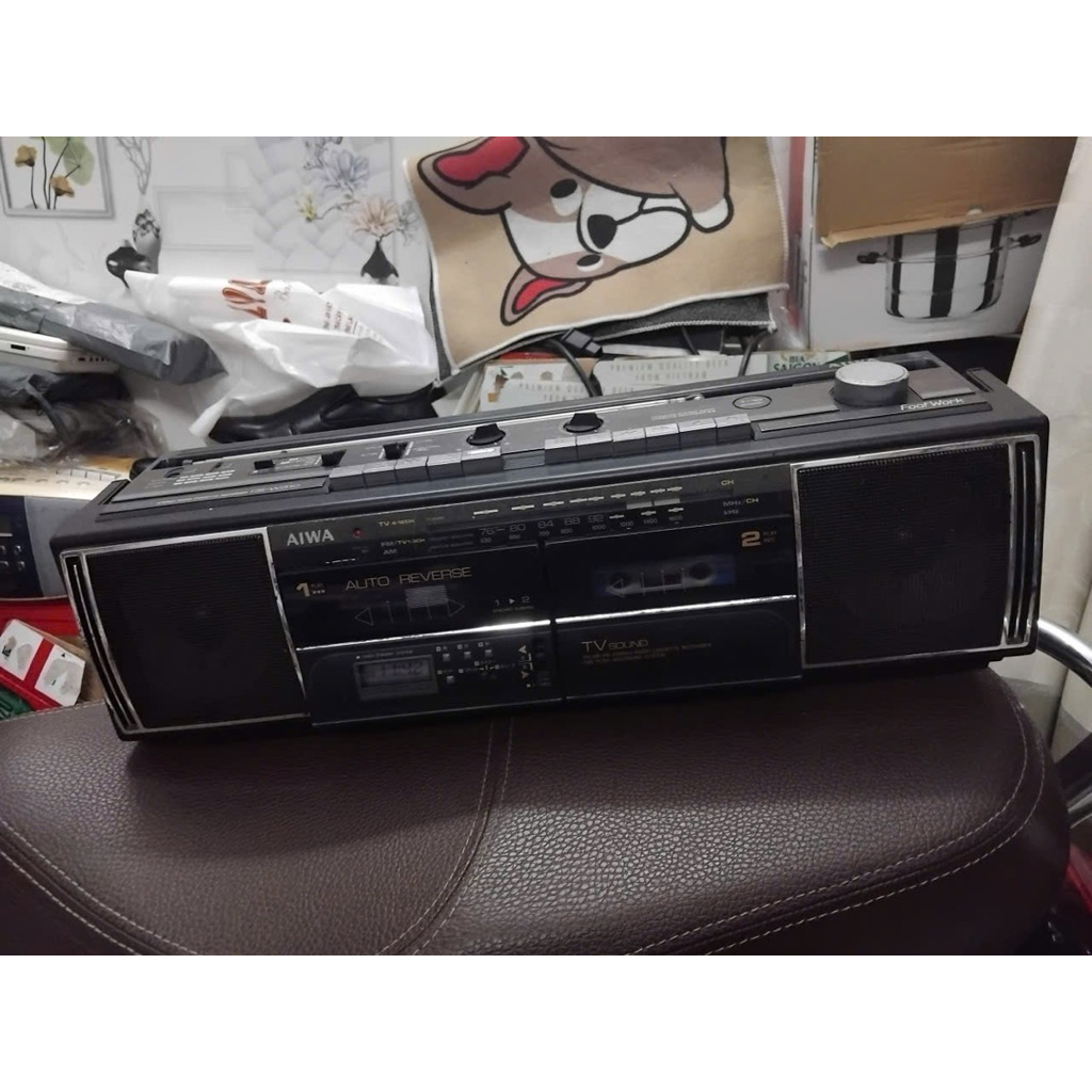 radio cassette aiwa cs w310 cổ hàng bãi nhật