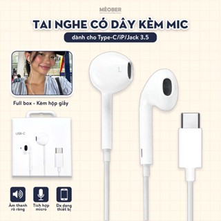Tai Nghe Có Dây Classic Y2K kèm mic - Chất lượng âm thanh nâng cao, kết nối nhanh, bền bỉ & tiện lợi by MèoBer
