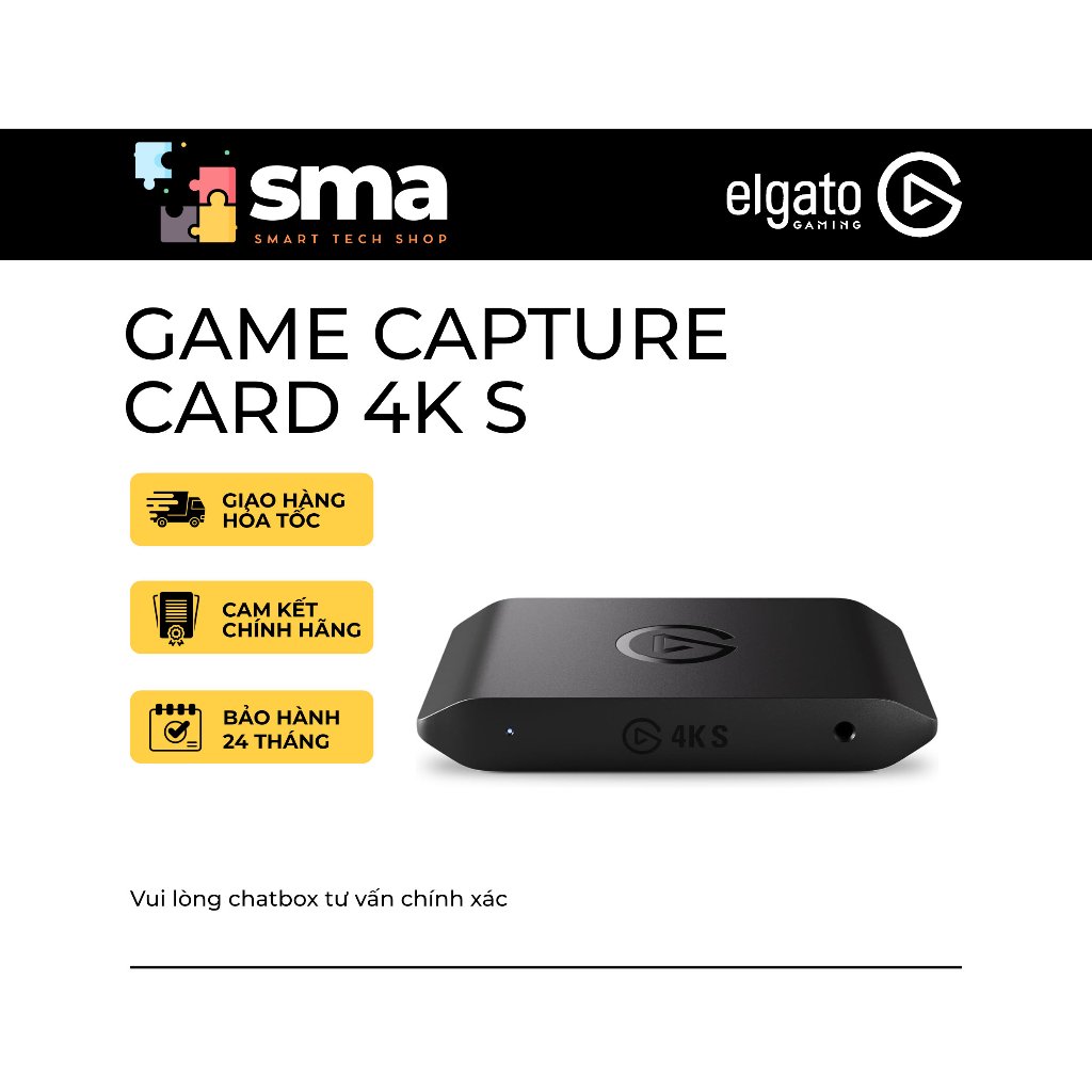 Thiết Bị Phát Lại Video Elgato Game Capture Card 4K S - Bảo Hành 24 Tháng