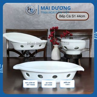 Gốm Sứ Mai Dương - Bếp Hâm Nóng Thức Ăn Bằng Nến, Bát Đun Nóng Đồ Ăn Bát Tràng Có Đế Rời Cách Nhiệt