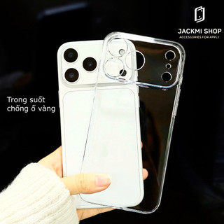 Ốp lưng Memumi trong suốt siêu mỏng chống ố vàng bảo vệ camera cho điện thoại 17promax 17pro 16promax 16pro 16 15promax 