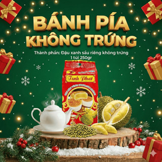 Bánh Pía Không Trứng 250gr Tính Phát - Nhân đậu xanh sầu riêng không trứng - 1 túi 4 cái