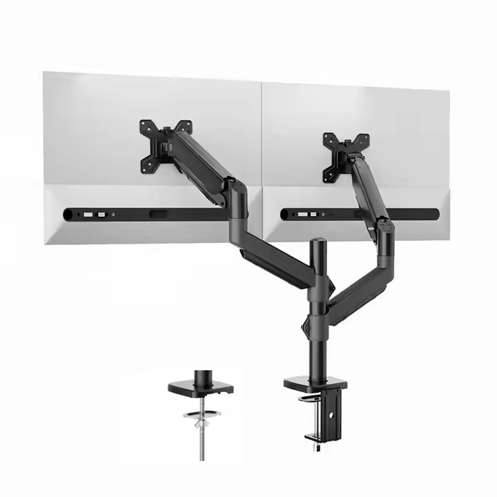 Giá treo 2 màn hình /Giá treo màn hình đôi / Giá nâng hạ thủy lực dùng cho Màn Hình LCD từ 13 - 32" 