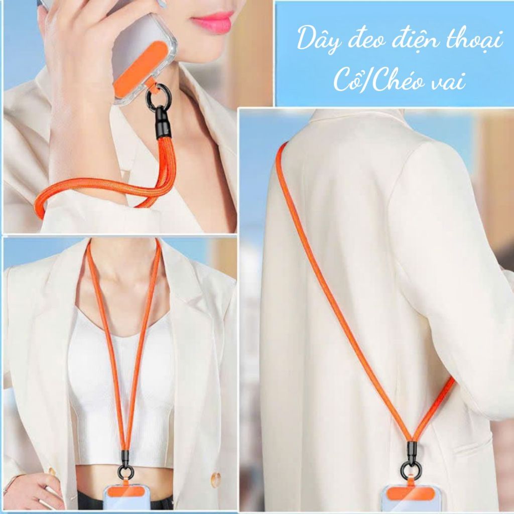 Dây đeo điện thoại vải bện siêu bền – Phong cách thể thao unisex, đeo cổ, chéo vai - ST120-YA-FA01